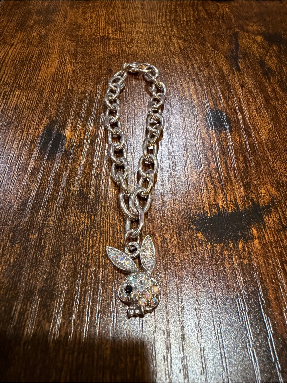 Playboy Bunny Bracelet Masthead Logo Rhinestone Sparkly Jeweled Rabbit y2k 2000s